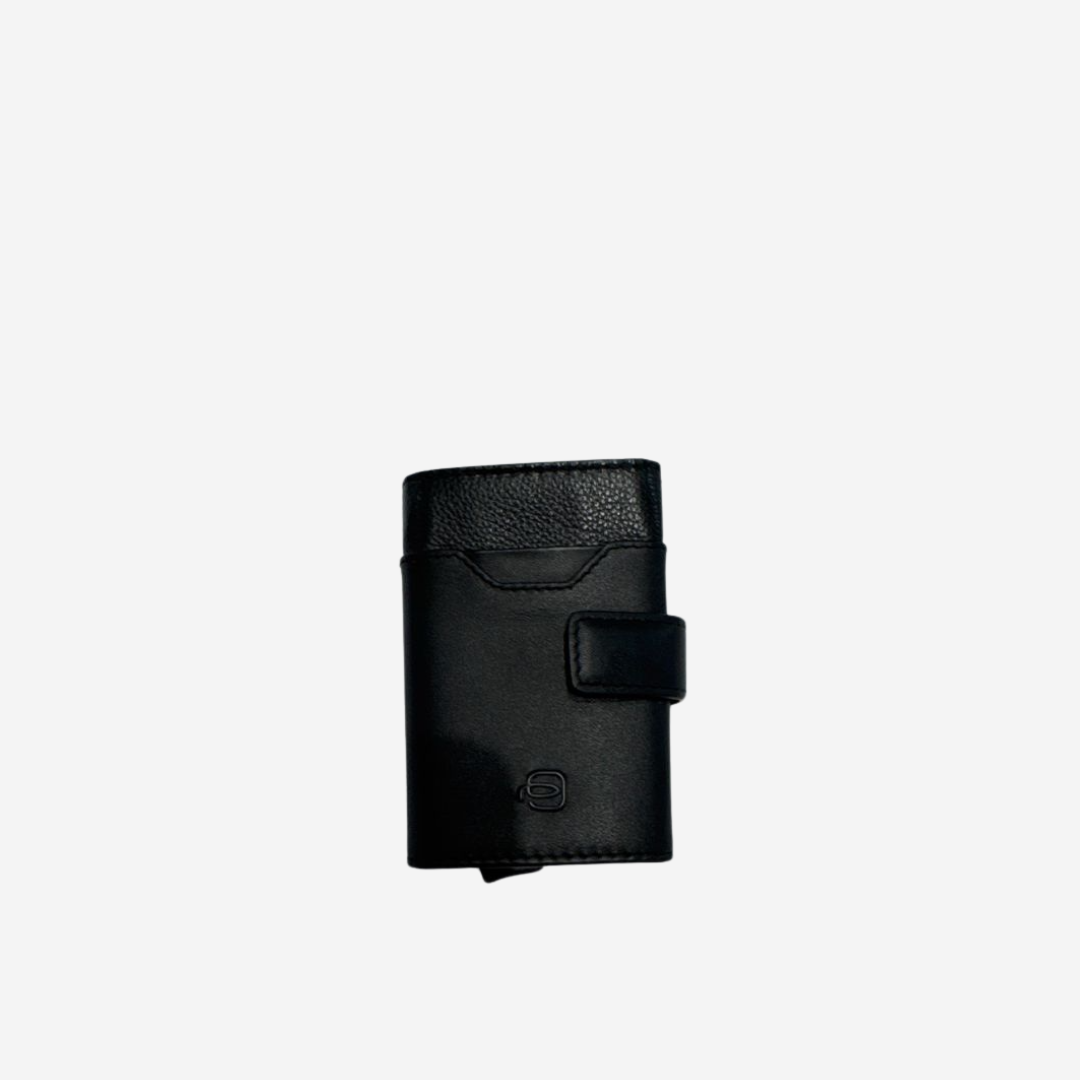 Piquadro - Porta Carte Di Credito - In Metallo e Pelle