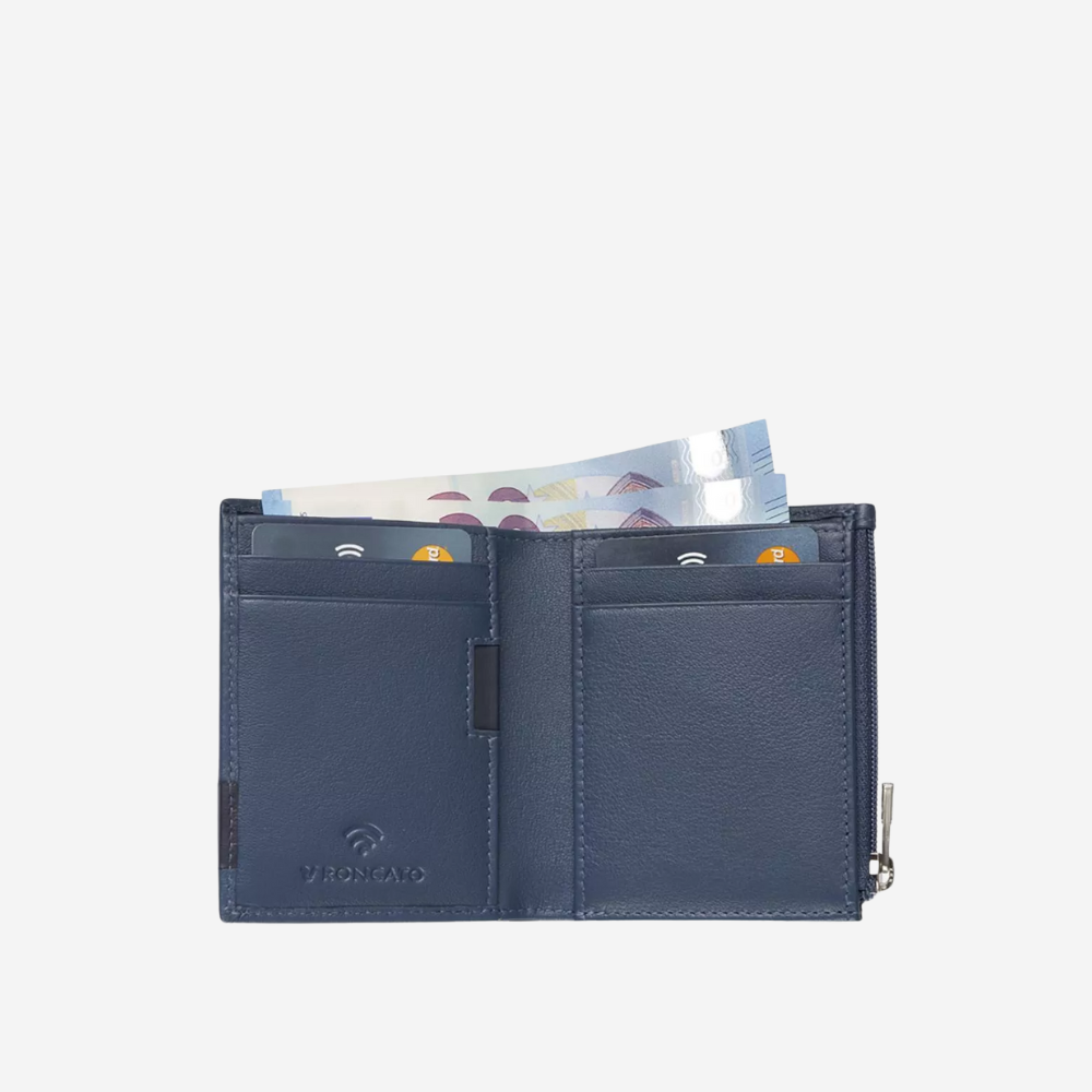 Roncato - Monaco - Portafoglio Piatto con Cerniera