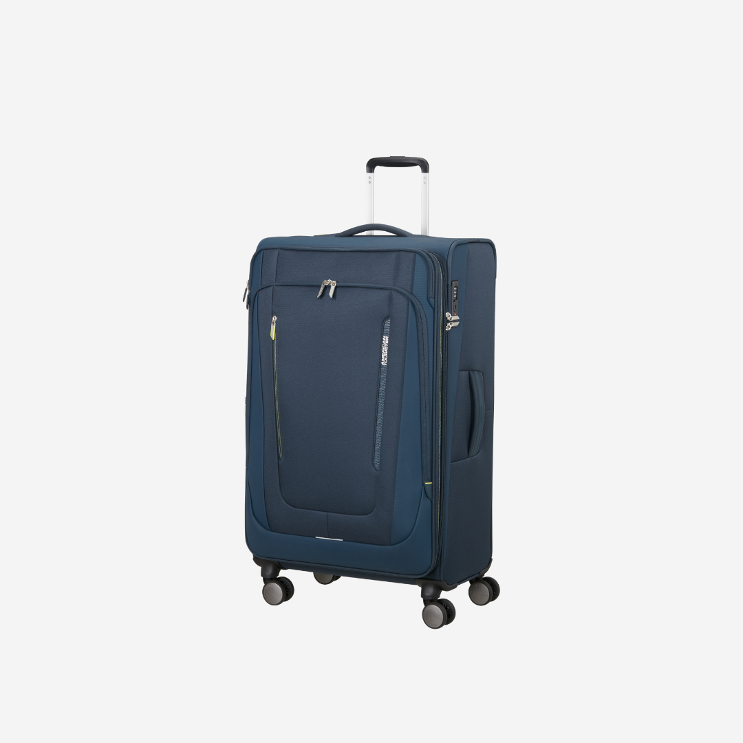American Tourister - Wanderlite - Valigia Grande Con Espansione in Tessuto