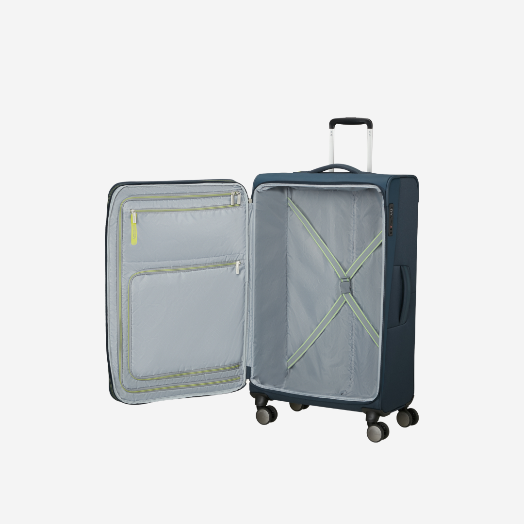 American Tourister - Wanderlite - Valigia Grande Con Espansione in Tessuto