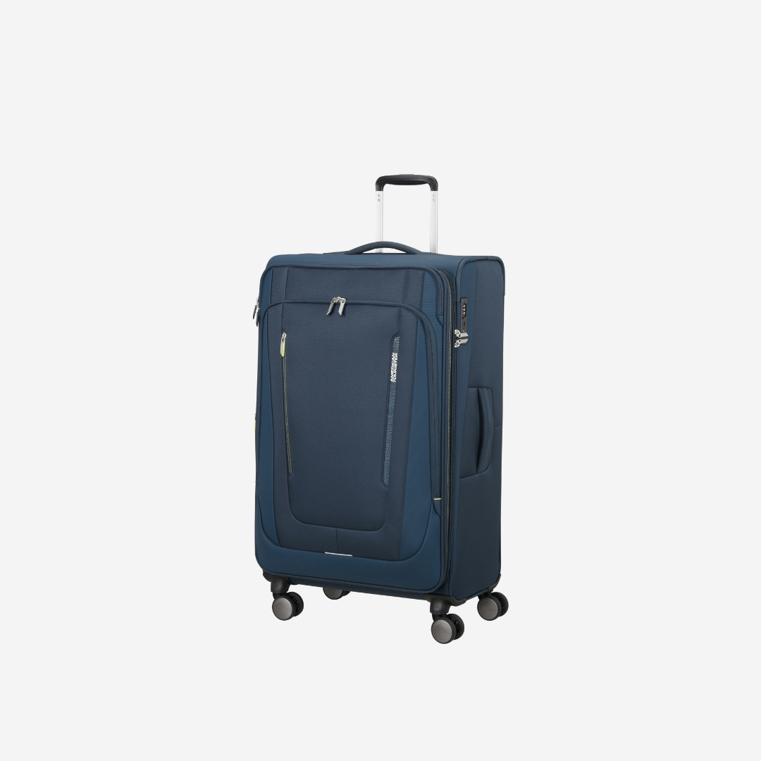 American Tourister - Wanderlite - Valigia Media Con Espansione in Tessuto