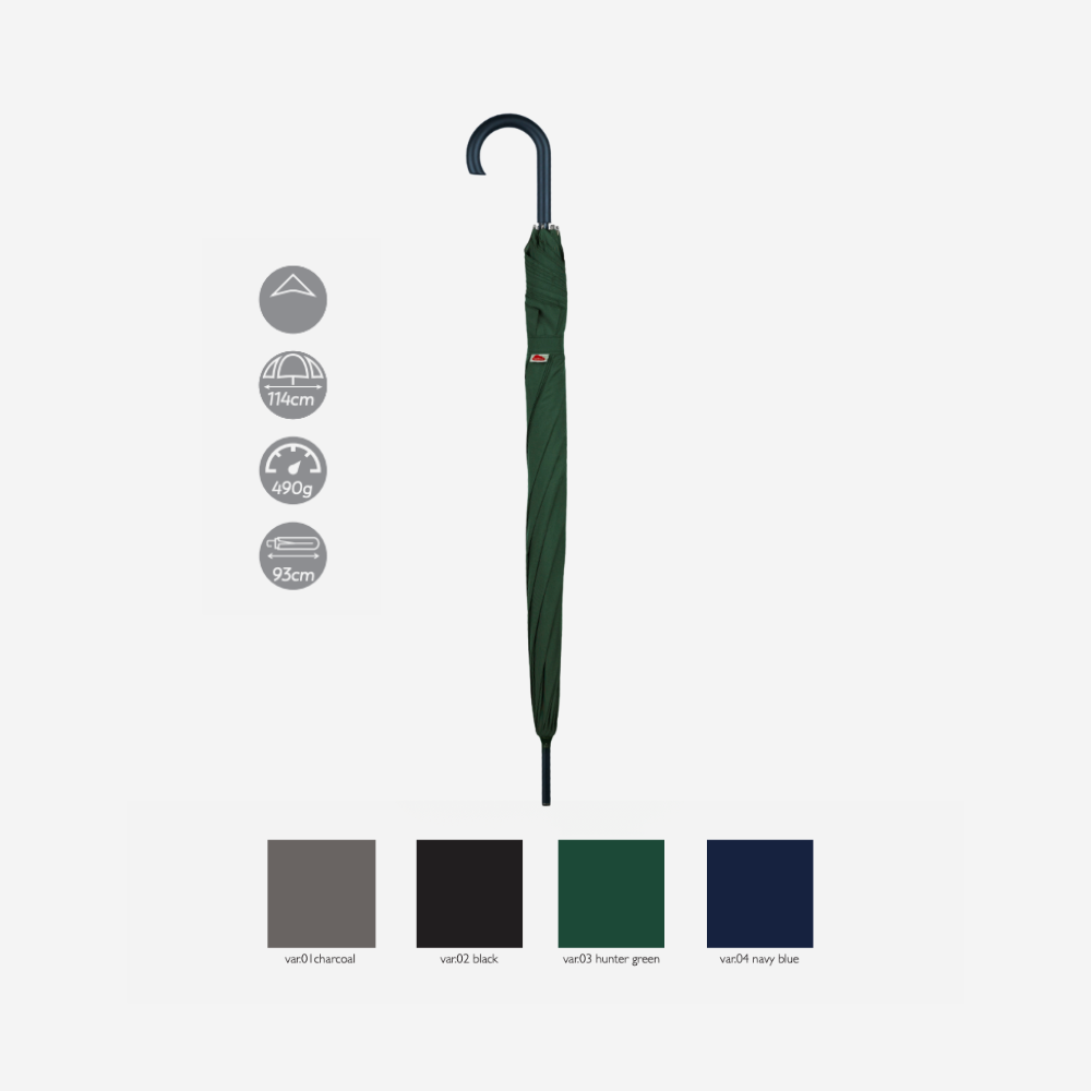 Rainbow - Drive - Ombrello Grande Manico Curvo Apertura Automatica