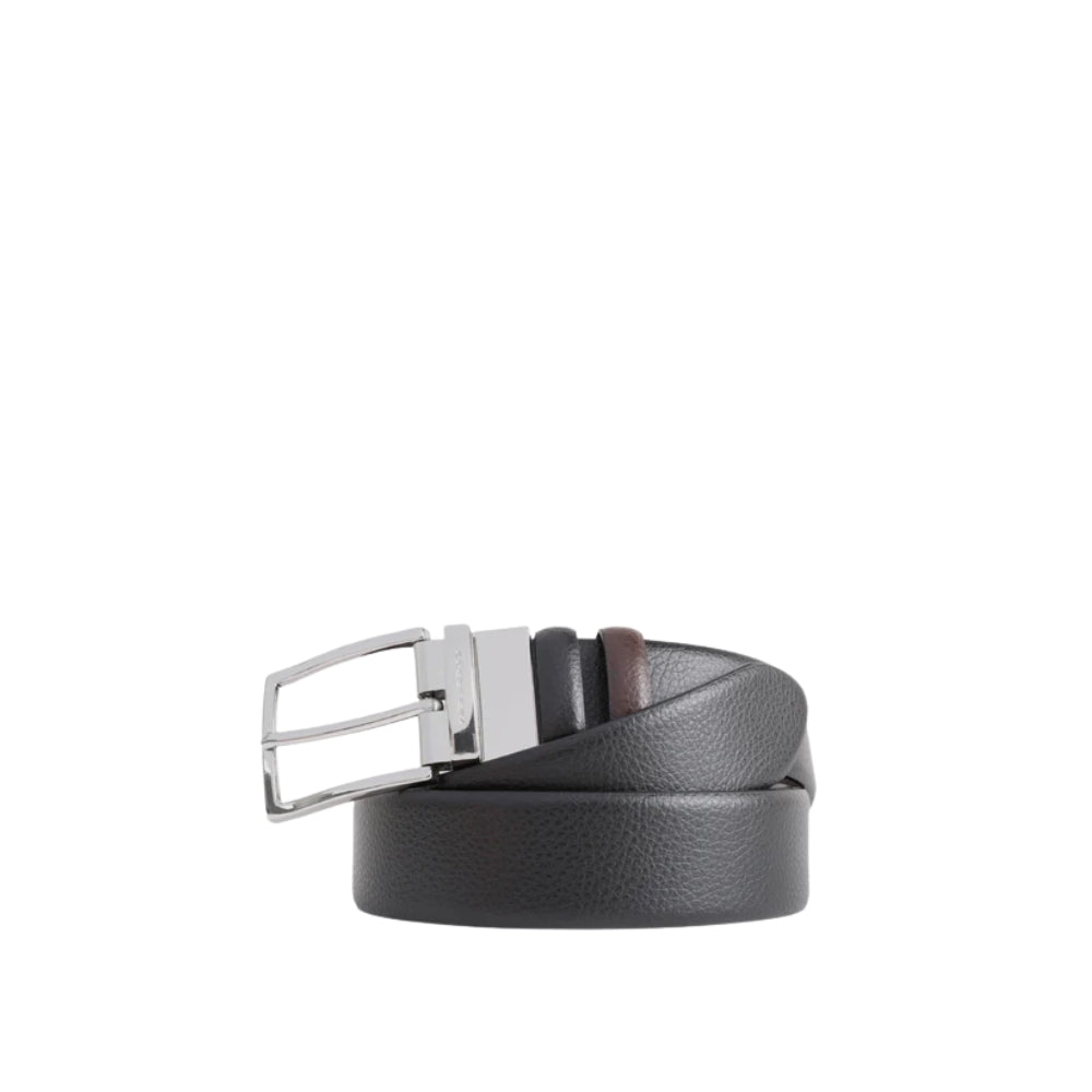 Piquadro - Cintura Uomo Reversibile con Fibbia Ad Ardiglione