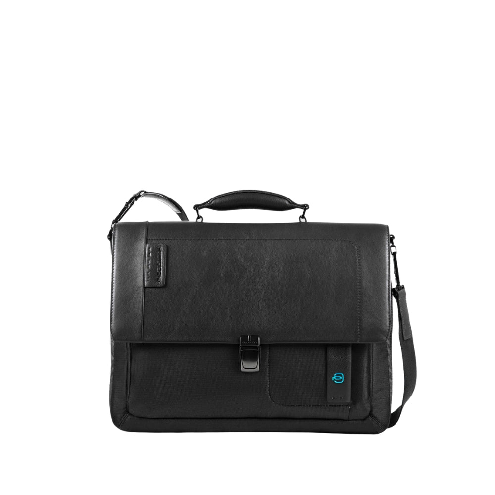 Piquadro - Cartella Porta Computer 15" Espandibile con Patta