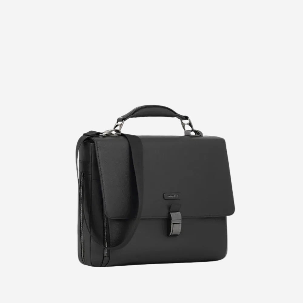 Piquadro - Ventiquattrore in Pelle Porta Pc 15.6" Espandibile