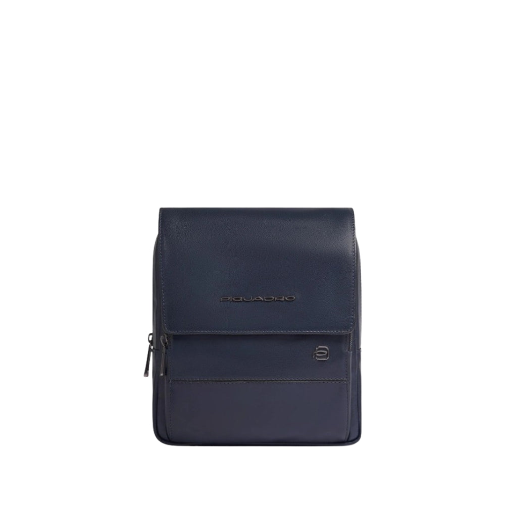 Piquadro - Borsello Uomo in Pelle Porta iPad con Tasca per Piquadro Smart Tracker, Schermato con Protezione RFID