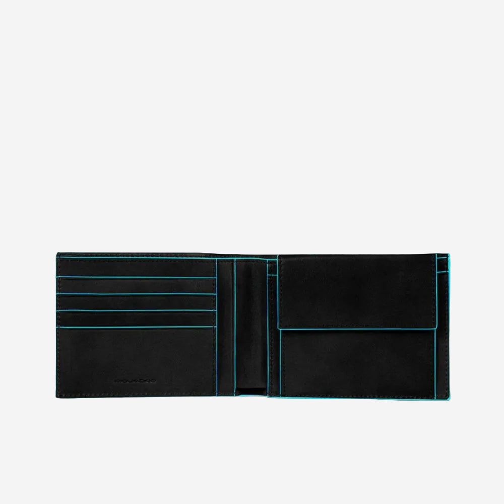 Piquadro - Portafoglio Uomo con Portamonete in Pelle
